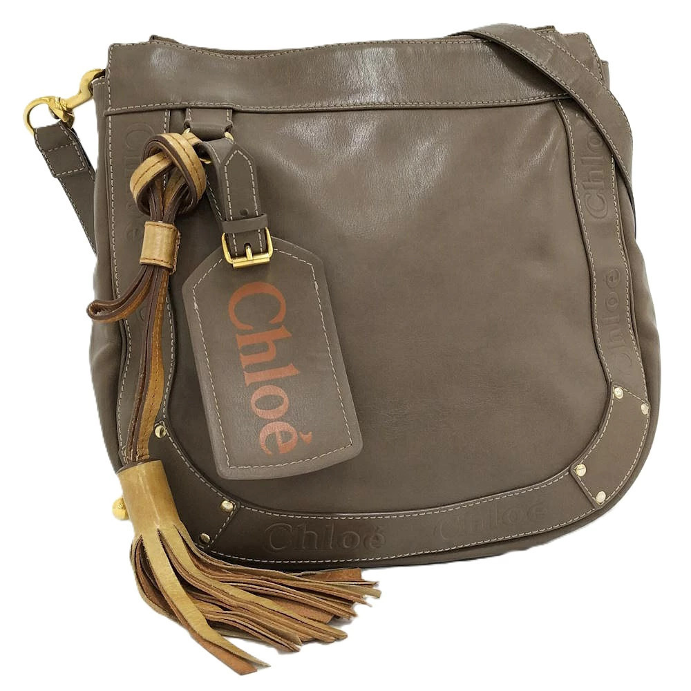 Chloe Eden Shoulder Bag Brown Leather